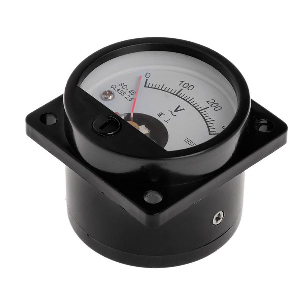 Analog Meter Gauge - Black 0-300V Current Voltmeter Panel Meter