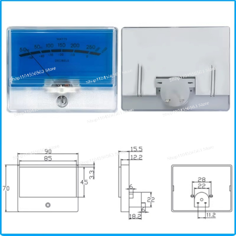 TN-90 Type Blue Backlight VU L - đánh giá và giá Analog Meter Gauge