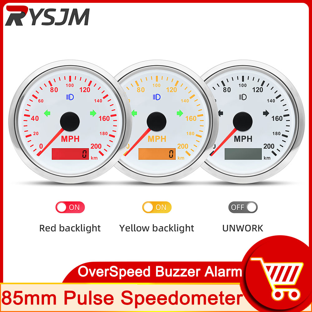 125 200 MPH KMH 85mm Speedomet - đánh giá và giá Analog Meter Gauge